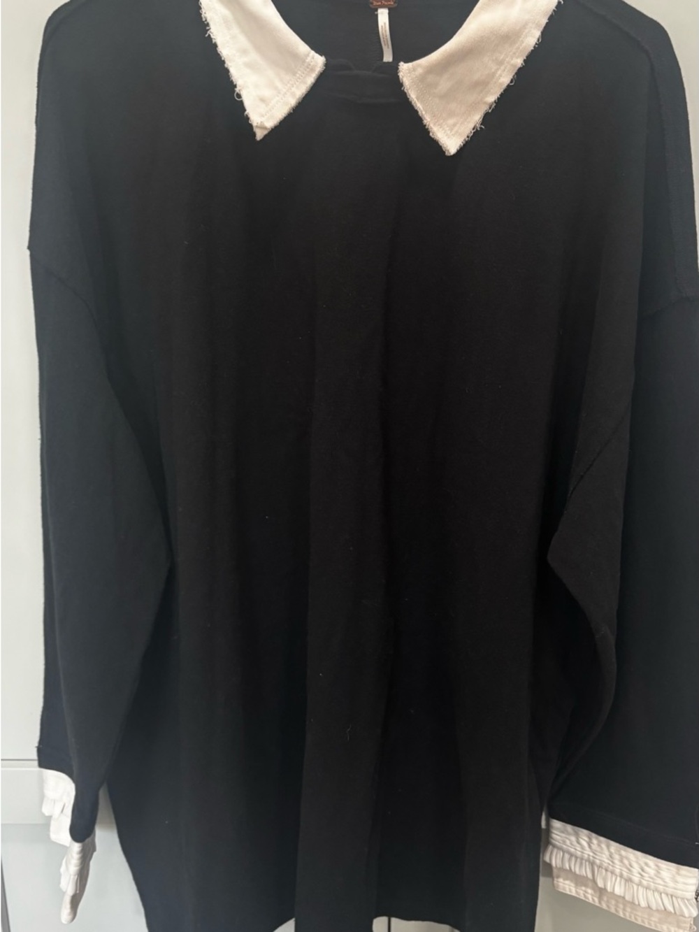 Free People Gianna Twofer in Black Combo Size Medium Retail $148 - Picture 9 of 15